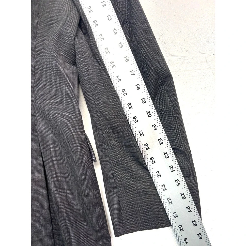 Hart Schaffner Marx 46L Gray Lightweight‎ Blazer Jacket Sport Suit Coat USA